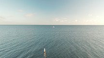 4K Drone Boat Golden Hour Cape Cod