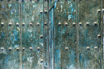 Strong old metal door