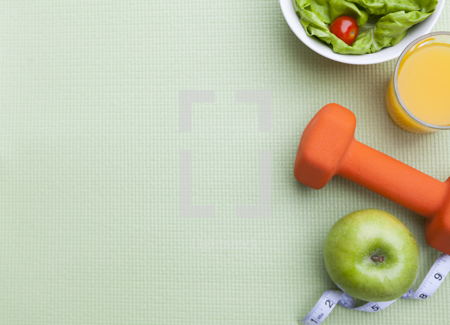 Healthy Diet Fitness Background