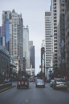 traffic on Chicago streets 
