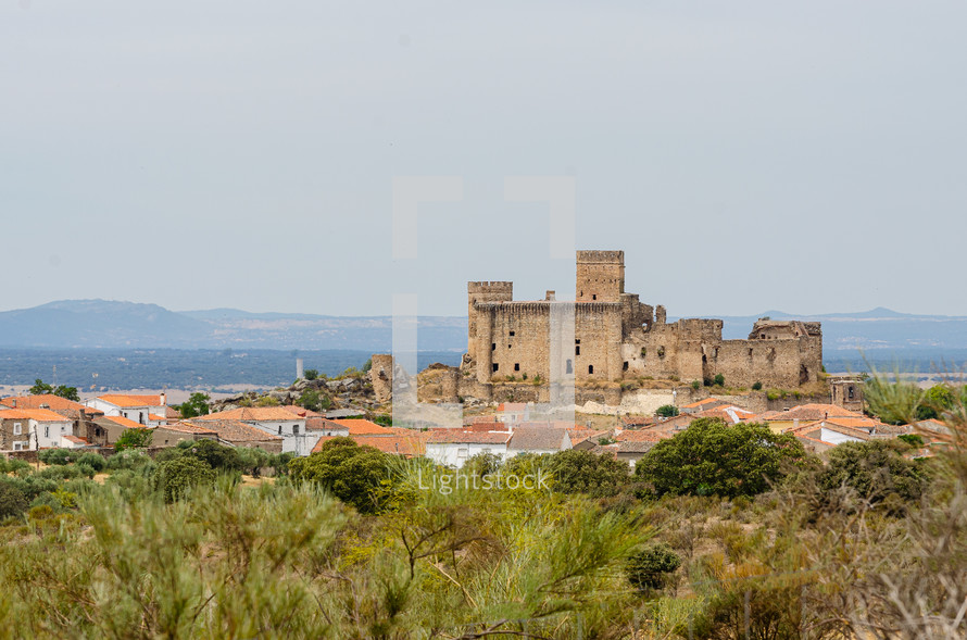 Medieval castle of Belvis de Monroy, Caceres, Spain