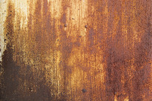 Rusted sheet metal background 