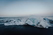 ice on a beach 