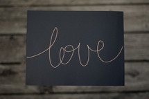 word love written