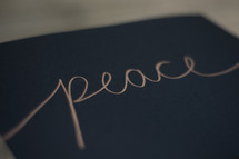 word peace 
