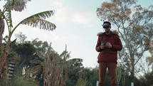 Piloting a Drone With Virtual Glasses 