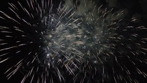 Christmas Event in Rome with fireworks 