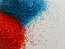 red, white, and blue sprinkles