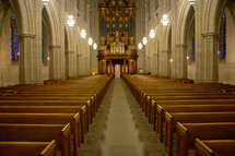 The historic chapel at Duke University, Durham, North Carolina