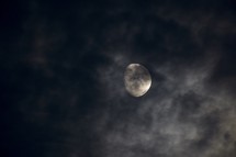 moon in the clouds 