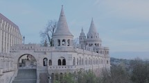 Budapest, Hungary - The Halászbástya Fisherman's Bastion monuments in Buda Castle tourist attractions Neo-Romanesque lookout terraces