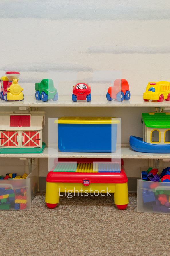 toys in a preschool 