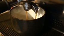 brewing espresso 