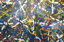abstract confetti like painting background 