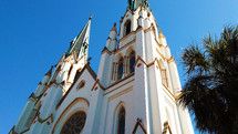 A historic catholic cathedral dating back to the early 1800s with exterior stained glass windows and architecture that is over 200 years old with a church membership dating back to the early 1600s. The church is the pinnacle of society and where our culture and history is built and yet so many do not understand that having a relationship with Jesus Christ is what church worship is all about. Without Jesus, it is all in vanity unless we have the Savior who is Lord and Savior of our lives. 