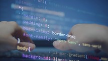 Code Writining - Haker writing code to hak the system