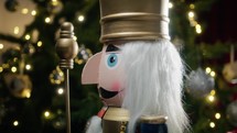The eyes and face of a Nutcracker