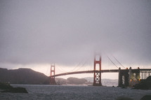 The Golden Gate Bridge.