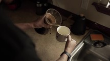 slow brewing coffee 