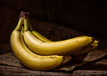 bananas on burlap 