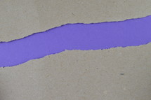 purple under torn paper 