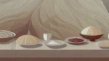 Feast on a Table Illustration 