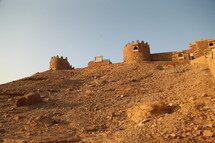 tower and walls of an old fortress 