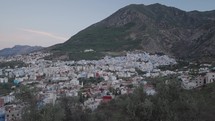 Panoramic View of Chefchaouen Chaouen The Blue Pearl City in the Rif Mountains of northwest Morocco