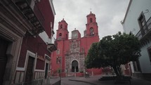 Templo de San Francisco Pink Catholic church Guanajuato, Mexico
