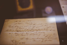 handwritten letter 