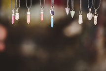 crystal stone necklaces 