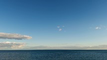Marine horizon with blue tint