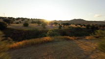 Colors Mix Created By The Sun Over Italian Hills 