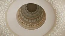 The Internal View Of The Grand Mosque Dome 