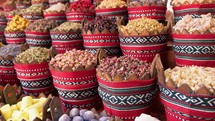 A Colorful Souk Market In Dubai 