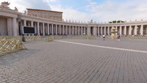 Vatican Square at sunrise. Rome Italy 