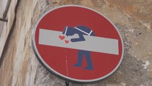 Rome, Italy - a Stop Sign in Roma, Sign Art