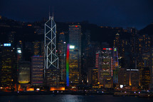 Skyline of Hong Kong across Victoria Bay