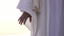 Jesus with hands raised 