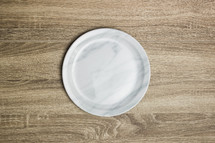 empty plate on a table 