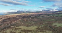 Drone footage of the Mountains of Arran in Scotland.