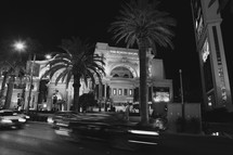 Las Vegas building facade (black and white version)