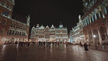 Brussels, Belgium - The Grand-Place Grote Markt Opulent Baroque Guildhalls, Flamboyant Town Hall, and neo-Gothic King's House