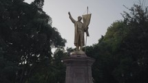 Monument and Statue at Alameda Hidalgo City Park Santiago de Querétaro, Mexico