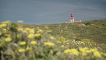 The lighthouse at Cabo da Roca, or Cape Roca, in Sintra, Portugal