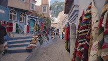 Shops at Chefchaouen Chaouen The Blue Pearl City in the Rif Mountains of northwest Morocco