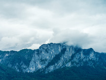 cloudy sky and mountains 