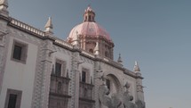 Templo de Santa Rosa de Viterbo, The Letters and Fountain Santiago de Querétaro, Mexico