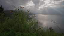 Danau Toba view from Tarabunga Hill - a Large Natural Lake in North Sumatra, Indonesia, Occupying The Caldera of a Supervolcano