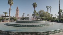 Minaret de la Koutoubia Kutubiyya Mosque from Parc Lalla Hasna Marrakesh, Morocco